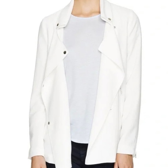 Aritzia , Wilfred  mayet crepe jacket beige moto jacket size xs cream color - Picture 1 of 9